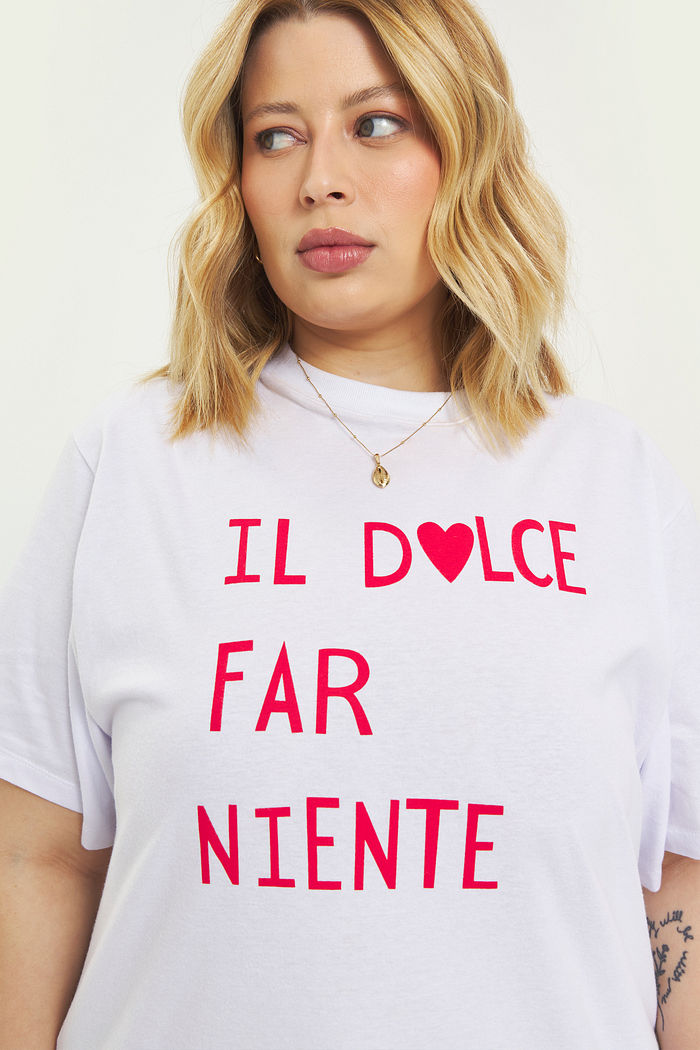 T-shirt De Algodão Dolce Far Niente Branco
