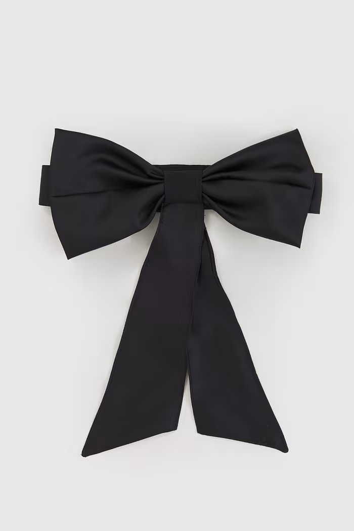 Gravata Laço Acetinada Oásis Preto