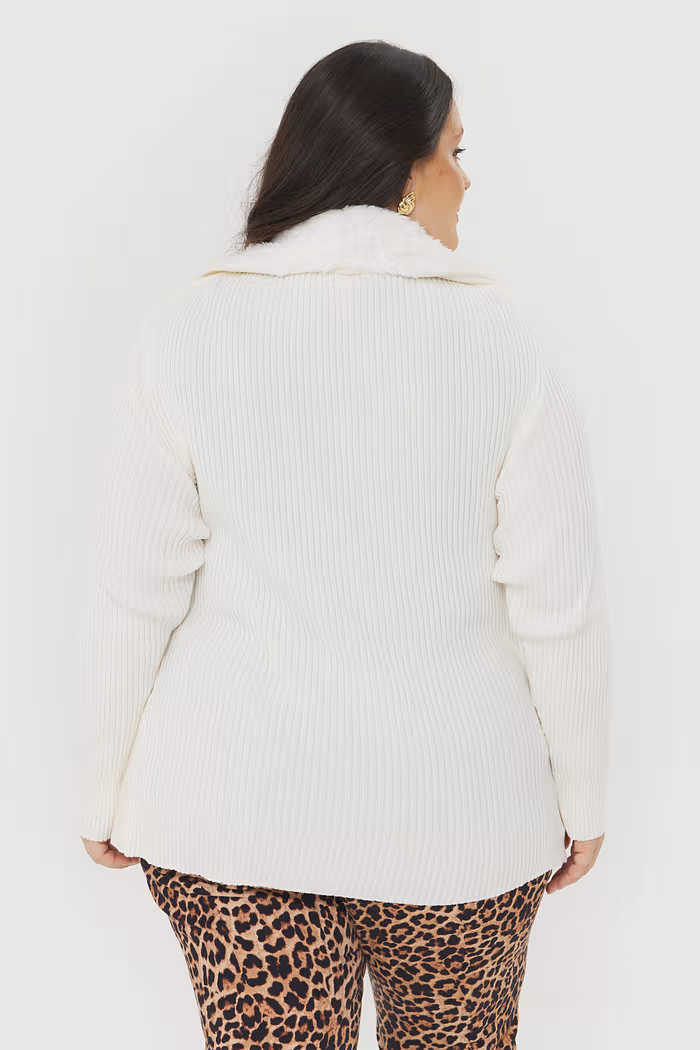 Casaco De Tricô Naomi Off-White