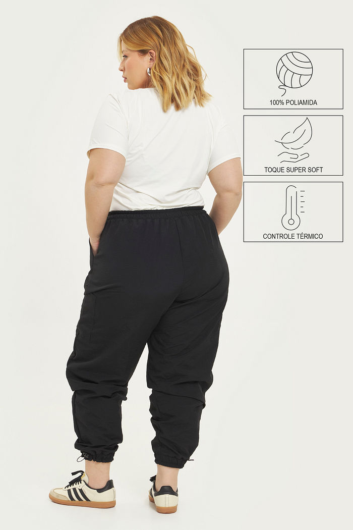 Calça Jogger Esportiva Bianca Preto