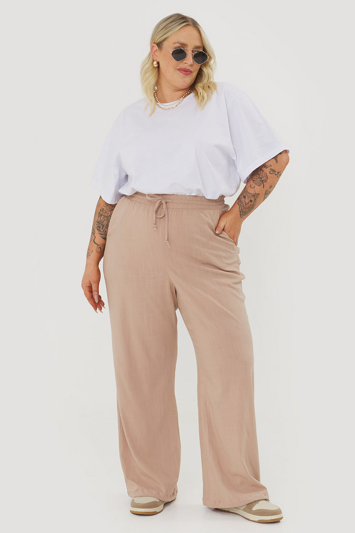 Calça Pantalona Kiara Aveia