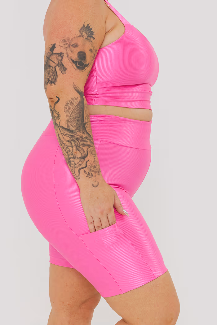 Bermuda Esportiva Euforia Rosa