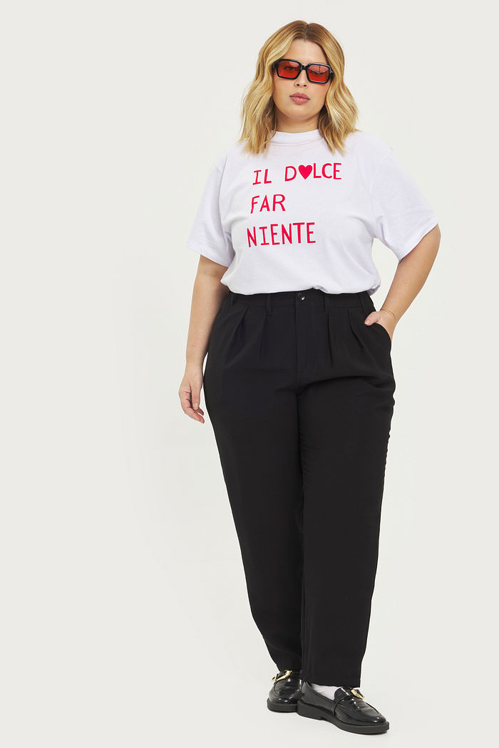 Calça De Alfaiataria Lia Preto