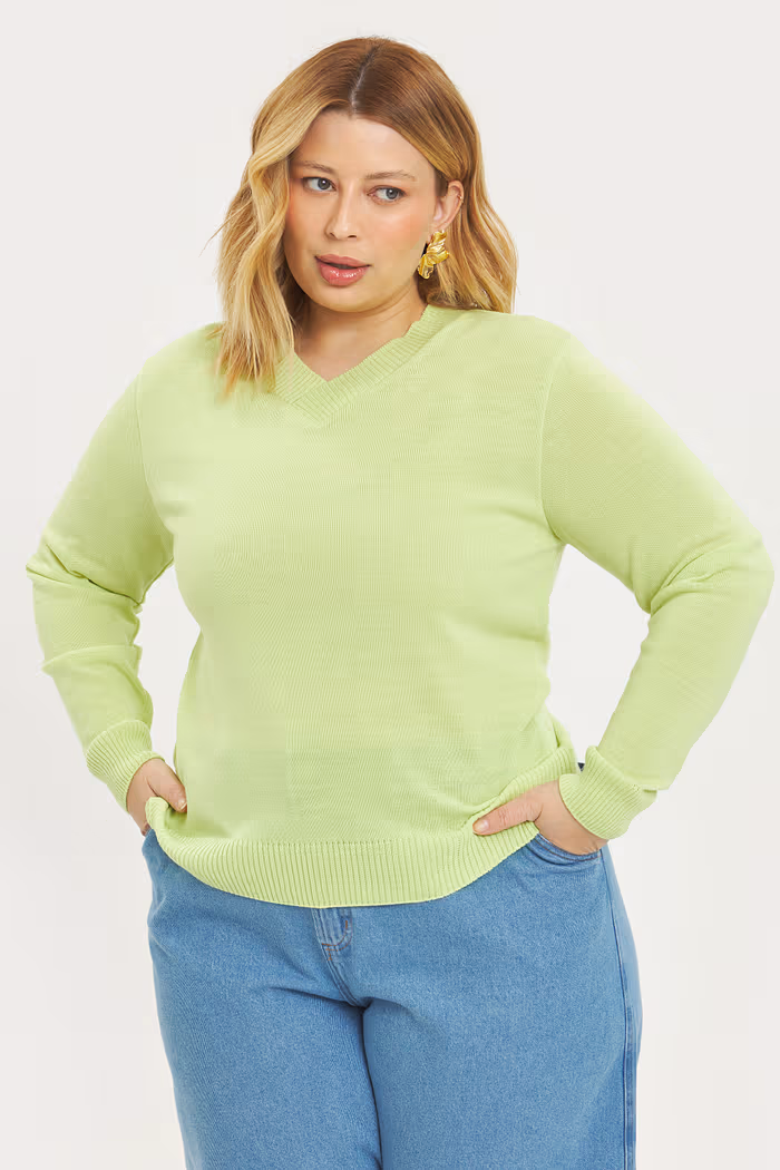 Blusa Manga Longa Tricô Alice Lima