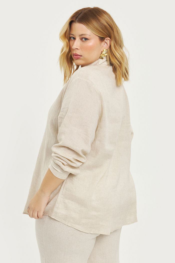Camisa De Linho Melina Natural