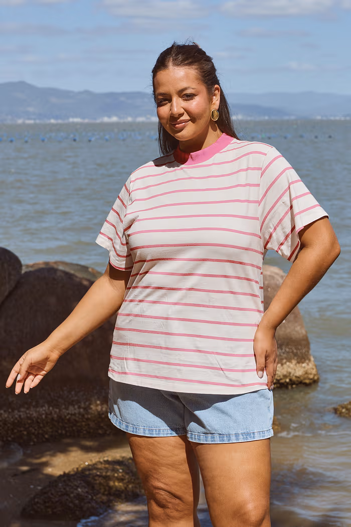 T-shirt Oversized Catarina Rosa