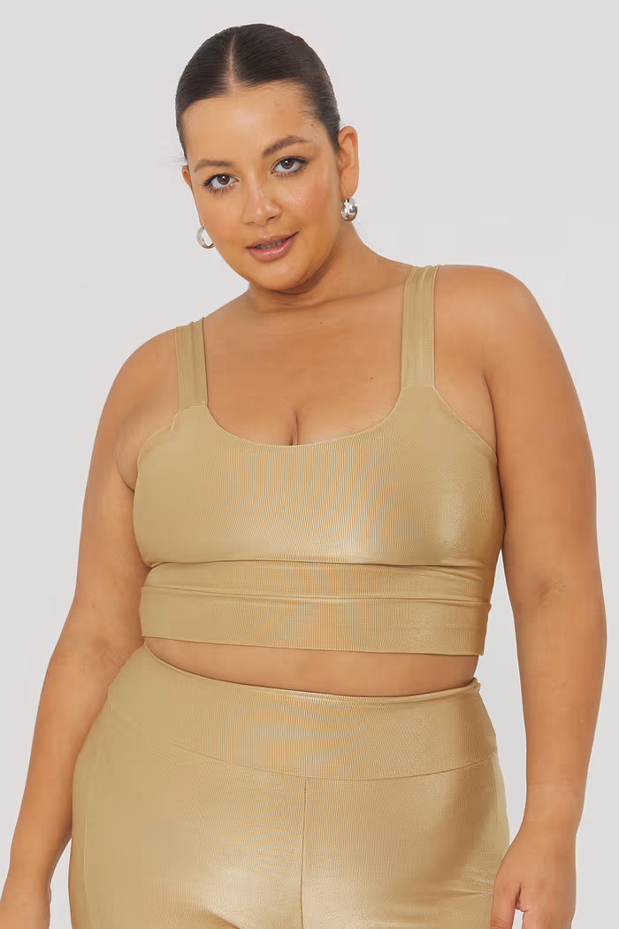 Top Esportivo Euforia Dourado