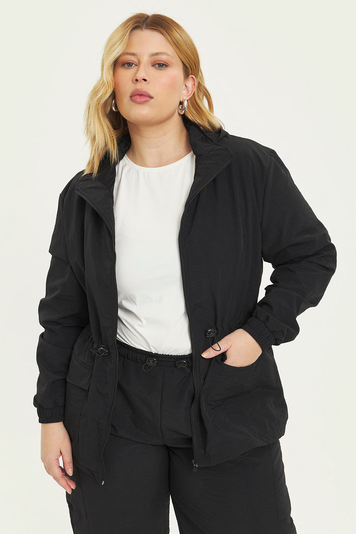Jaqueta Parka Esportiva Bianca Preto