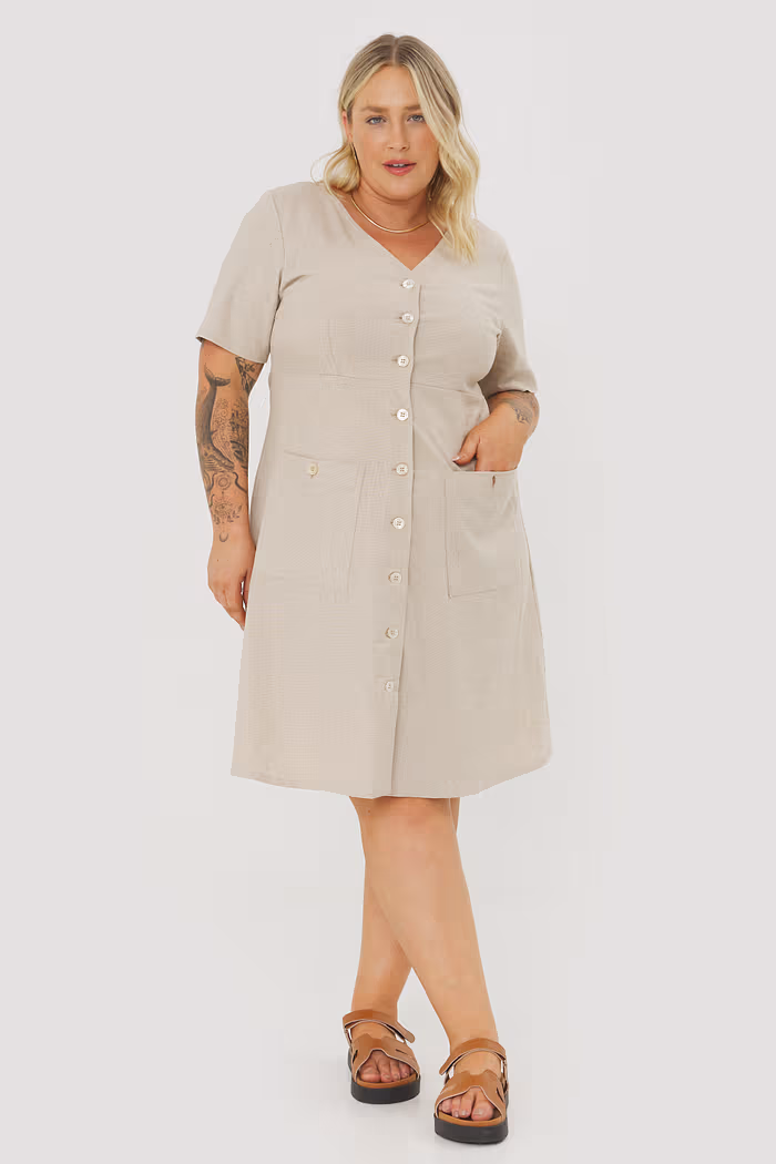 Vestido De Linho Tarsila Natural