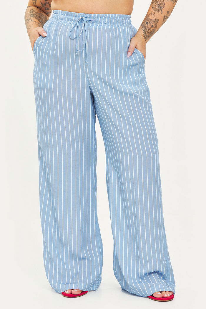 Calça Pantalona Jasmin Listrado