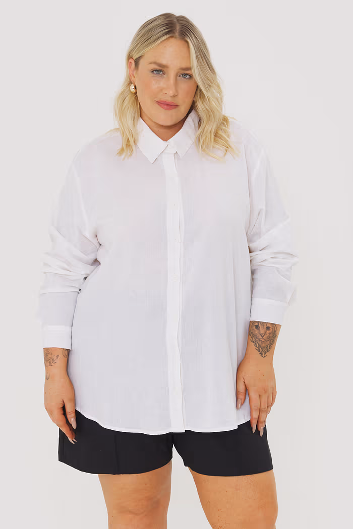 Camisa De Linho Melina Branco