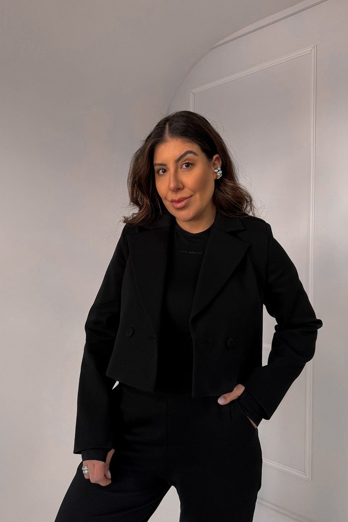 BLAZER CROPPED COM MARTINGALE AURORA