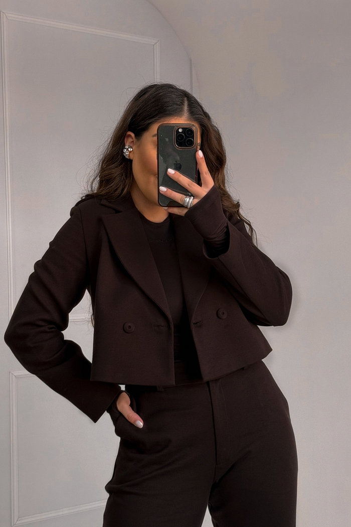 BLAZER CROPPED COM MARTINGALE AURORA