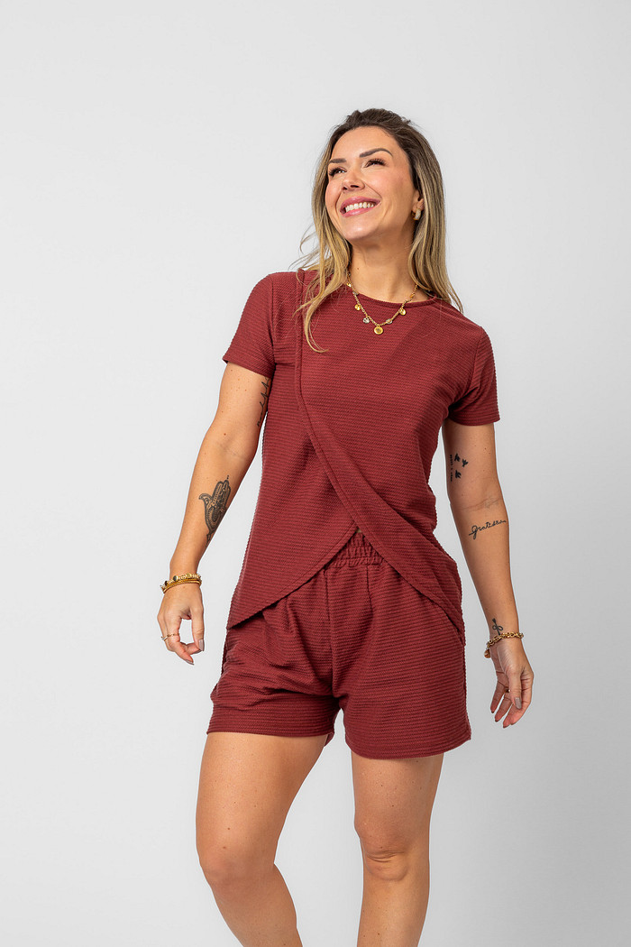 BLUSA ONDARA MARSALA