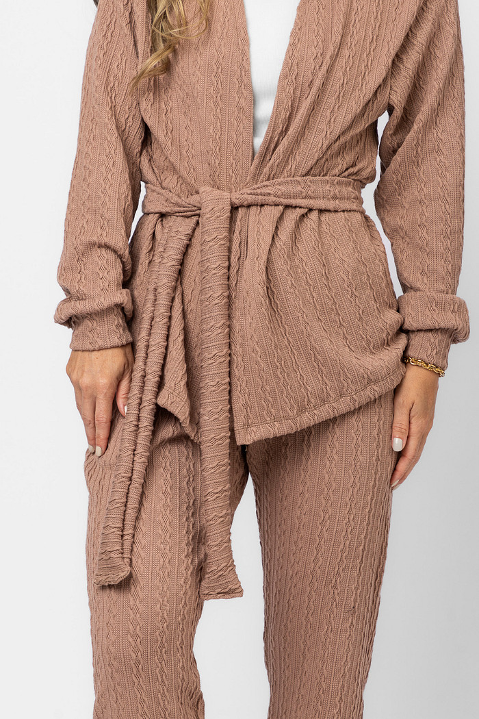 CARDIGAN TRICOT MÂNE NUDE