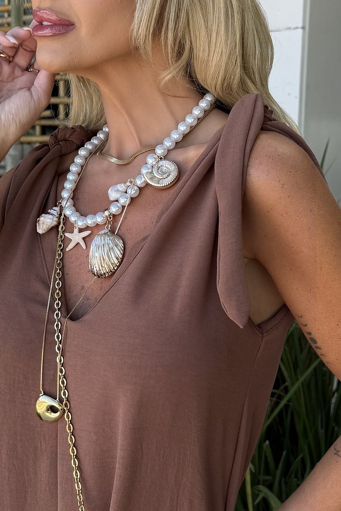 Macacão Alças Angra Marrom