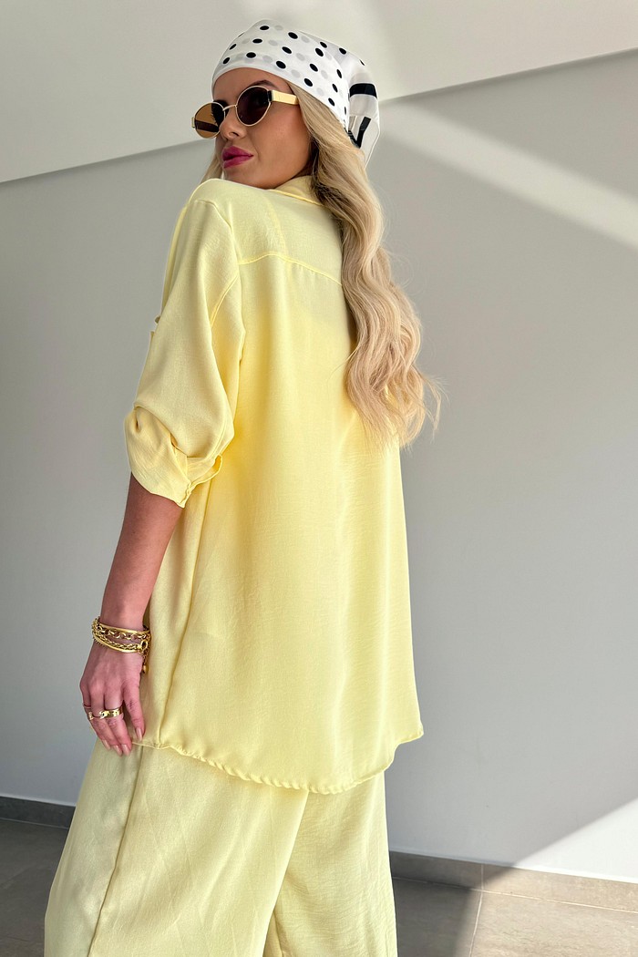 Camisa Búzios Amarelo Manteiga