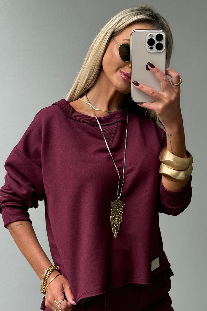 Blusa Comfy Vinho