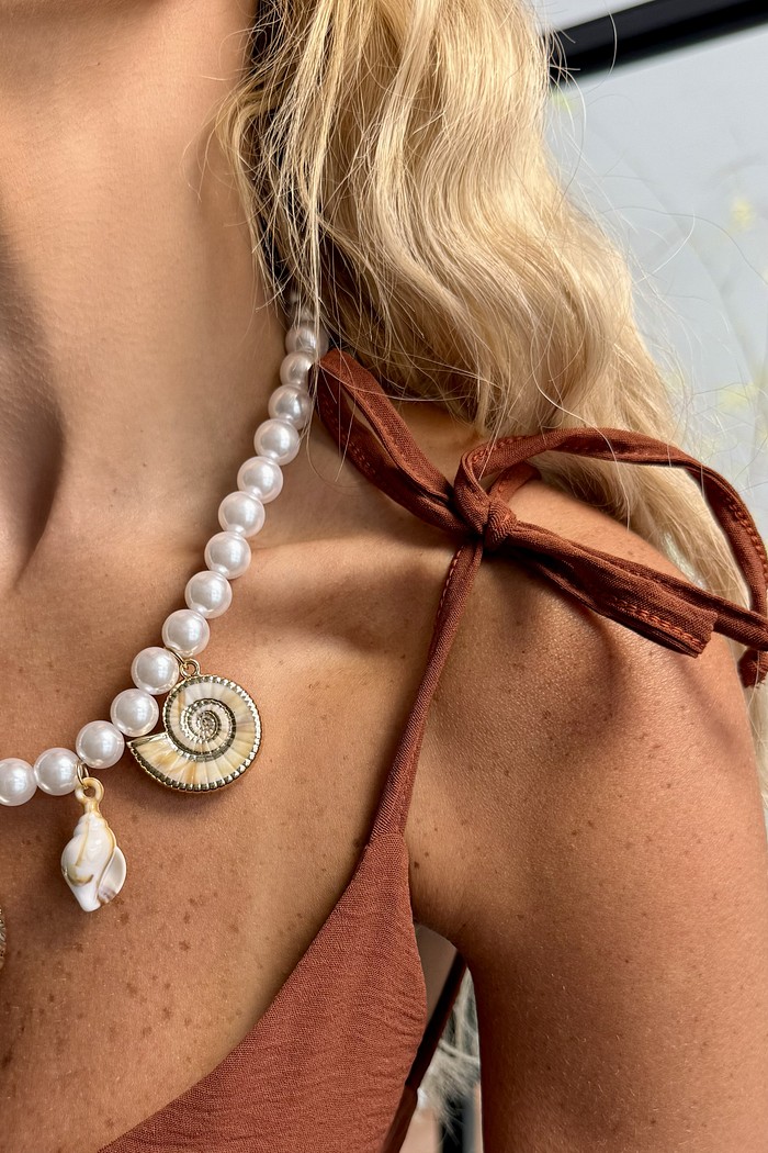 Vestido Curto Alças Bahamas Marrom