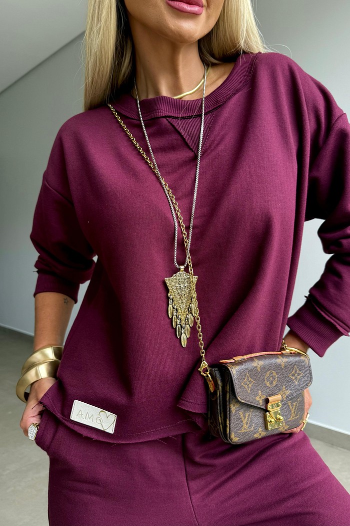 Blusa Comfy Vinho