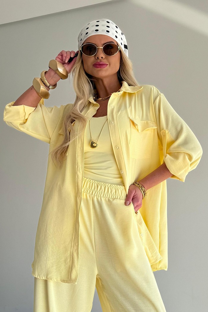 Camisa Búzios Amarelo Manteiga