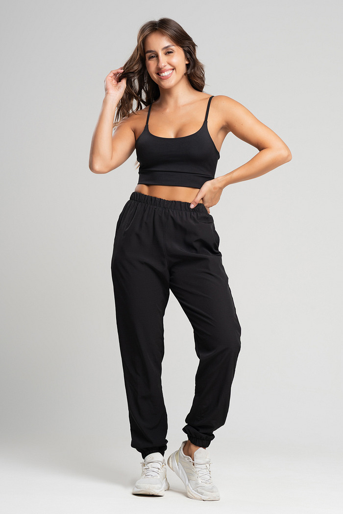 Calça Sport Tactel Feminina Preto