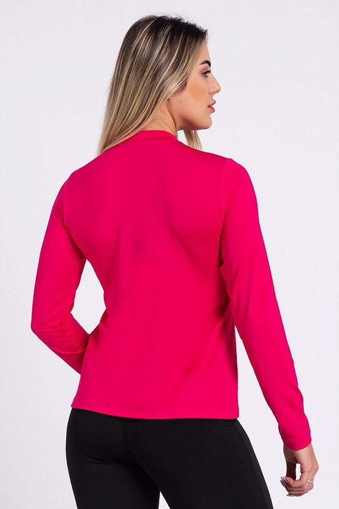 Camiseta Térmica Manga Longa Feminina Peluciada Pink