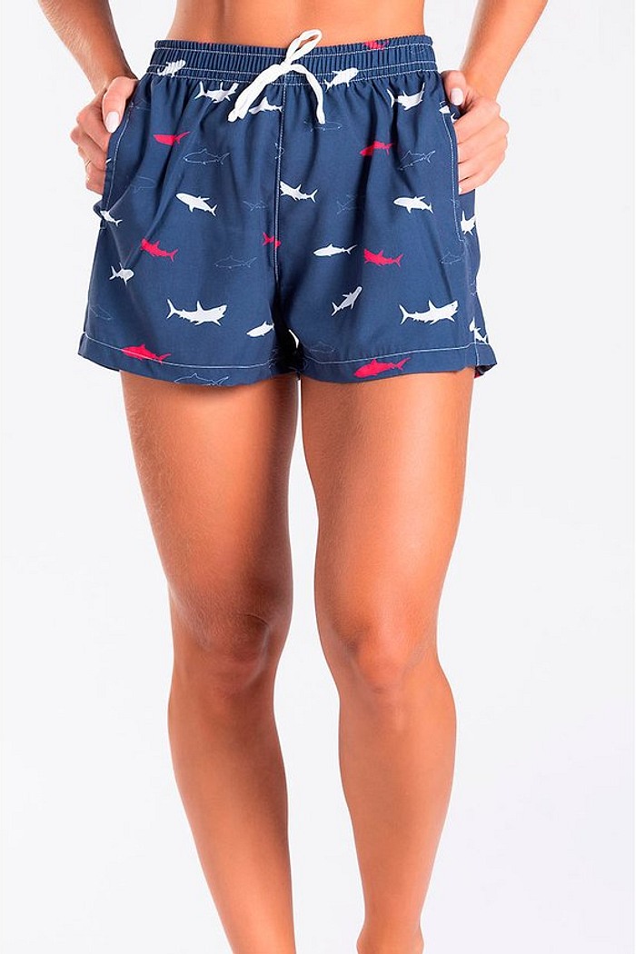 Short Praia Confort Feminino Tubarão