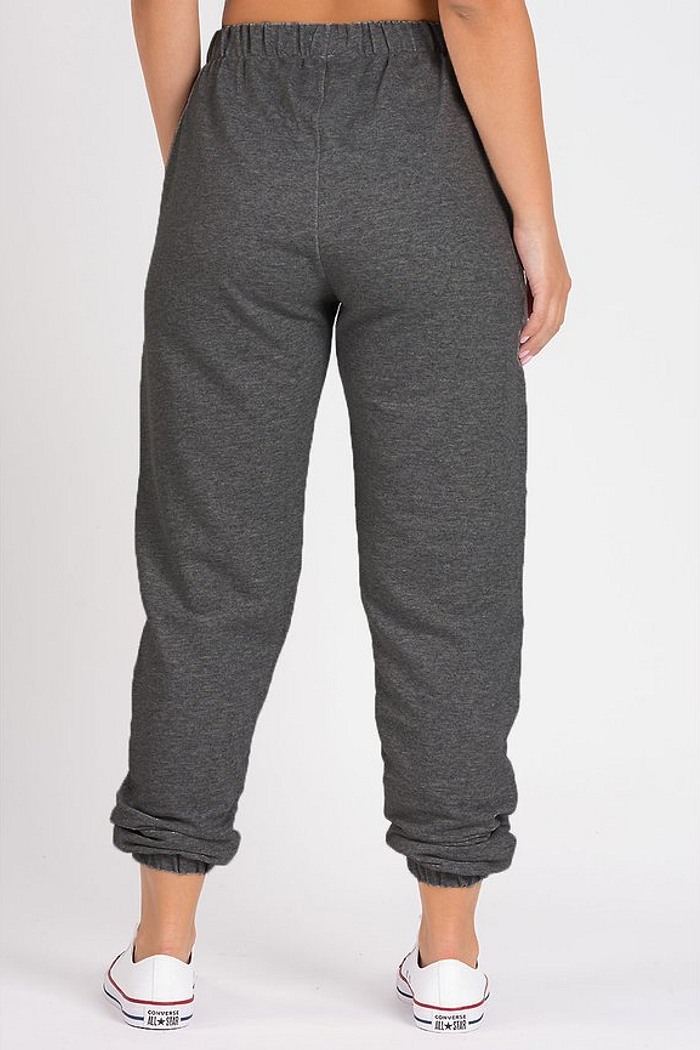 Calça Jogger Color Feminina  Peluciada Mescla Escuro