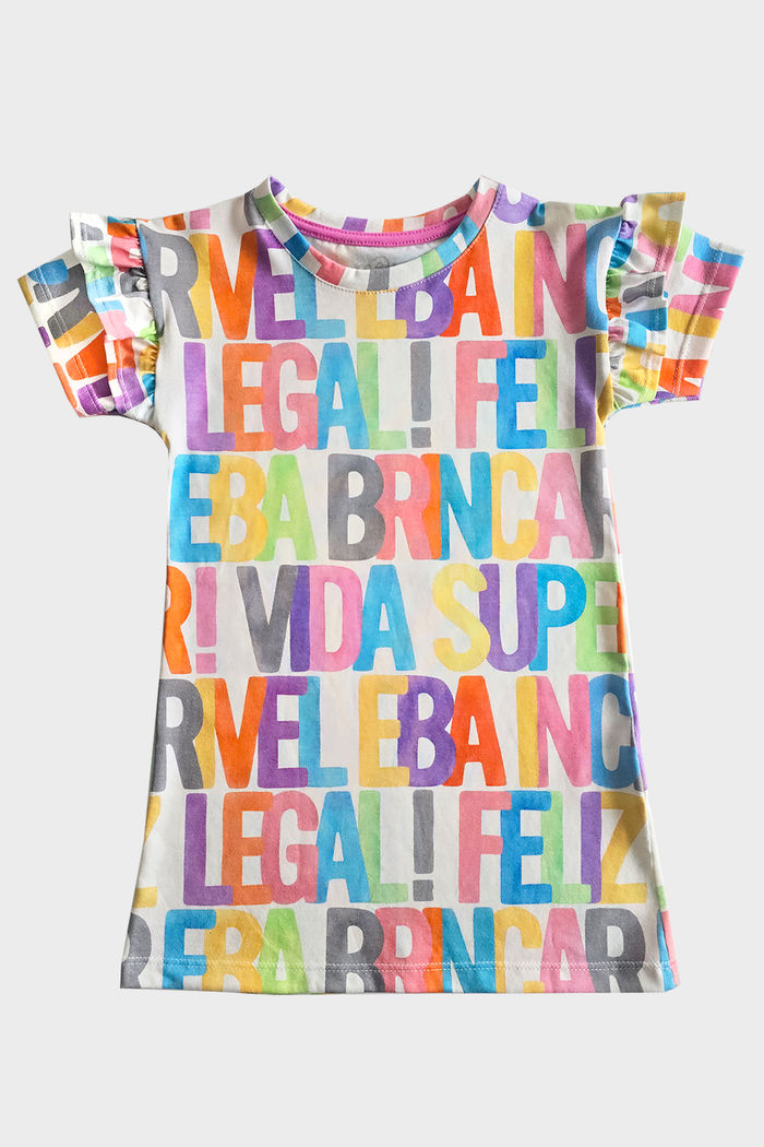 VESTIDO BABADOS FELICIDADE