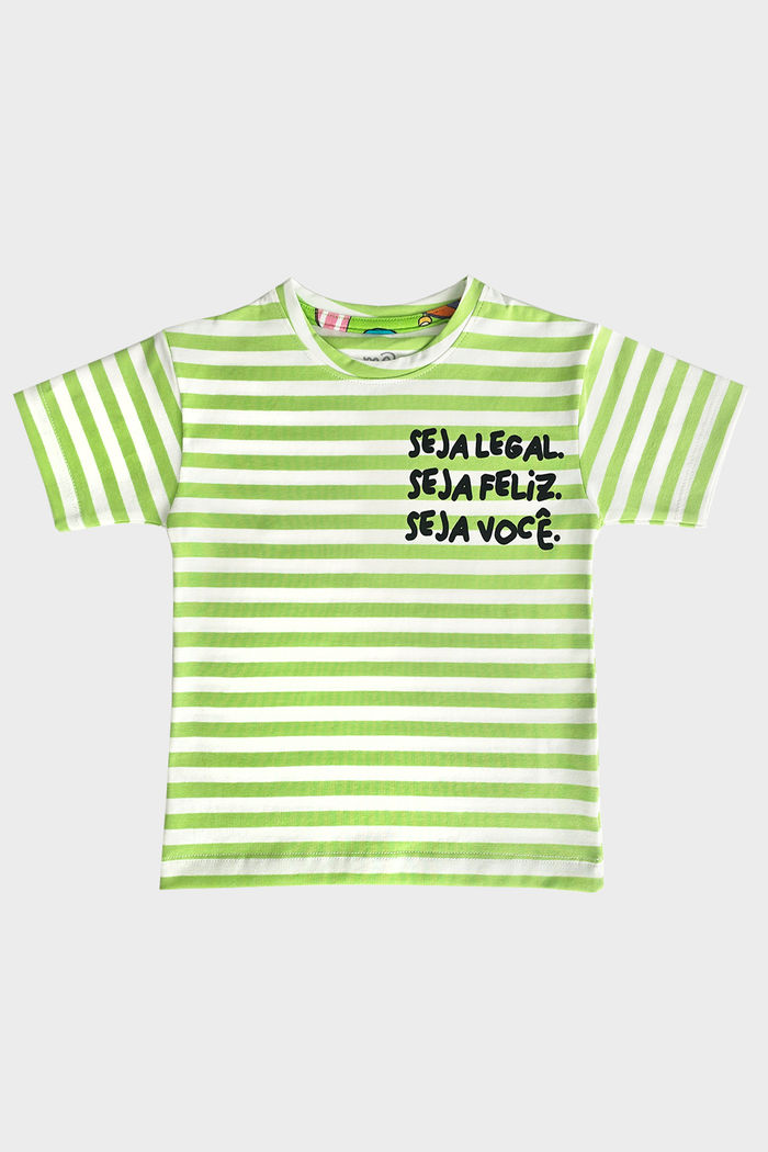 CAMISETA UNISSEX LISTRADA SEJA VOCÊ