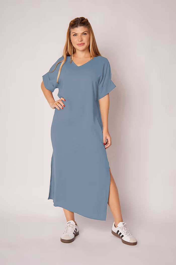 Vestido Elen Celeste