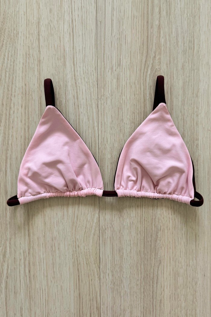 TOP DE BIQUÍNI CORTININHA DUPLA FACE LOLA BLOSSOM+FONDUE