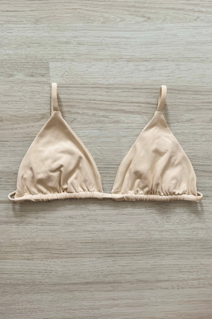 TOP DE BIQUÍNI CORTININHA LOLA OFF-WHITE