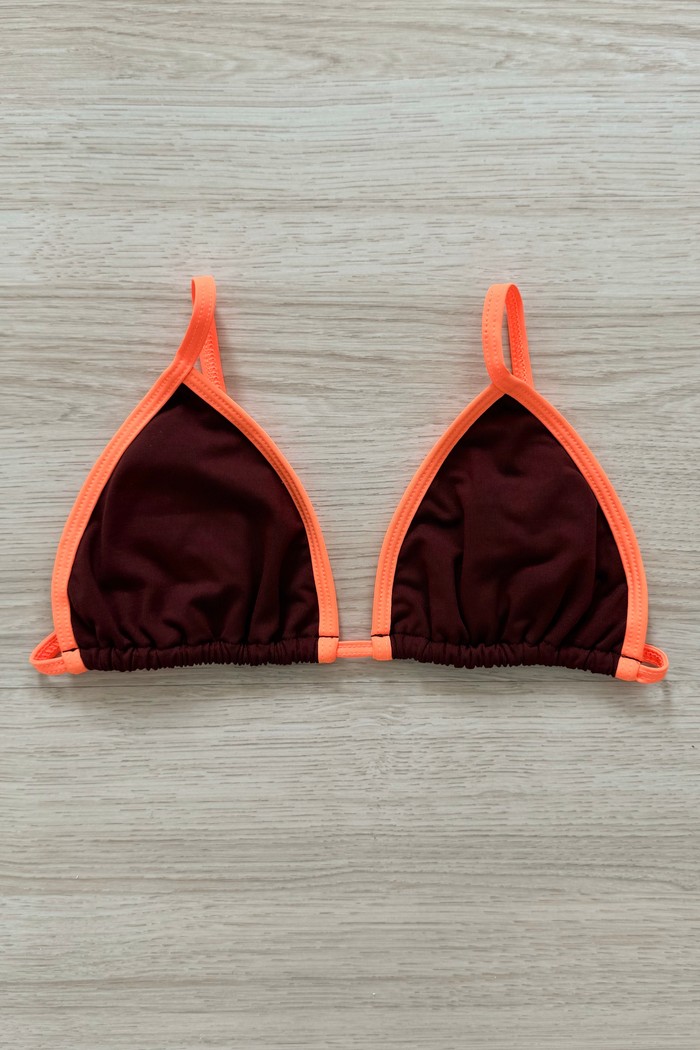 TOP DE BIQUÍNI CORTININHA SIMPLE COCOA