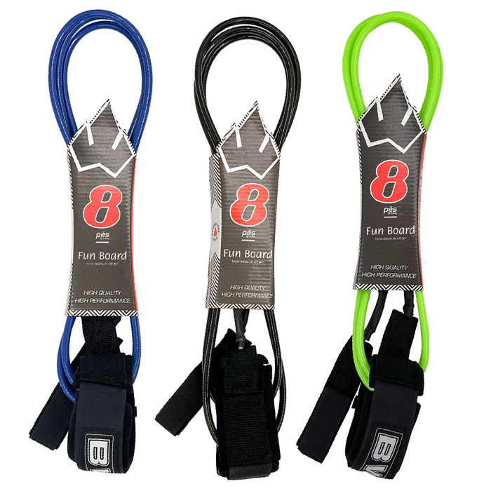 Leash Banana Wax 8' x 7 mm - Economy Funboard