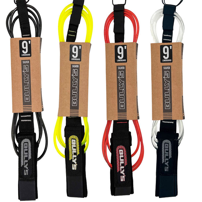 Leash Bullys 9' x 7 mm - Silver - Longboard Joelho