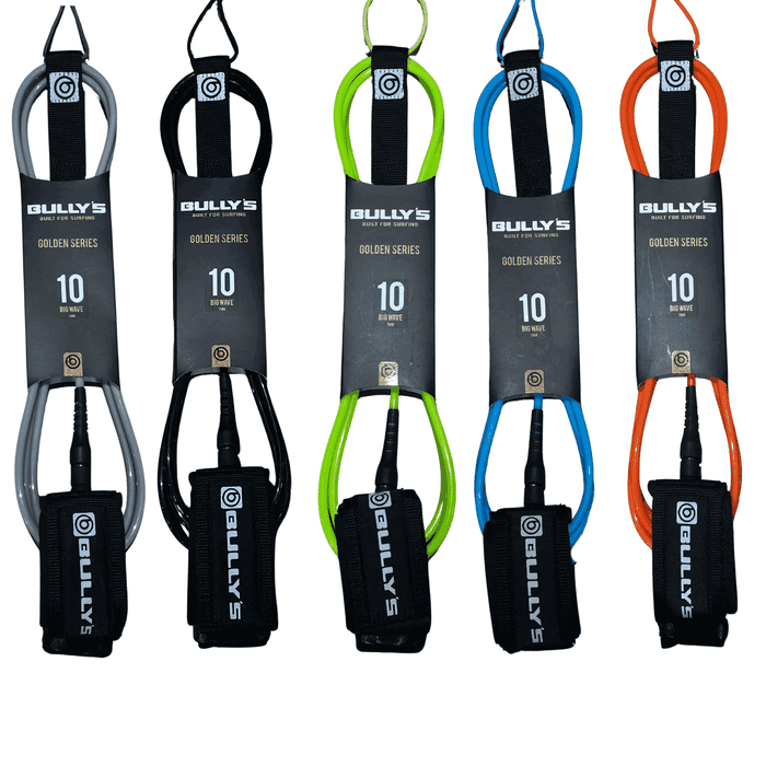 Leash Bullys 10' x 7 mm - Golden Giant Wave Longboard