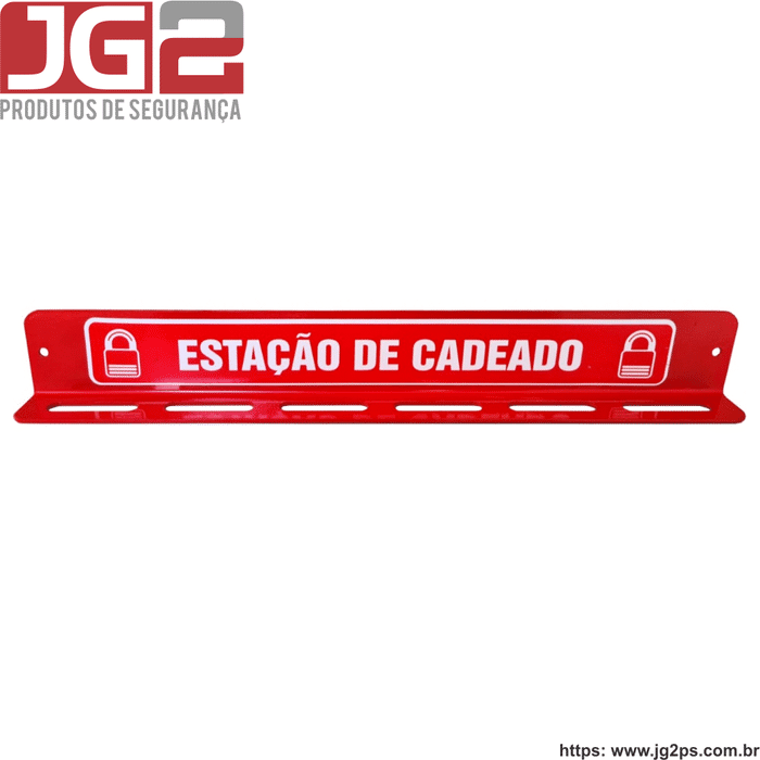 Estação JG2 em aço com 24 furos para cadeados JGL510-1