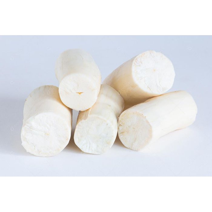 Mandioca a vácuo sem casca Orgânica - 1kg