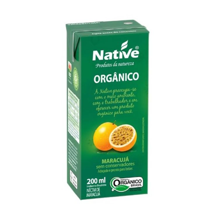 Suco (Néctar) De Maracujá Orgânico - 200Ml