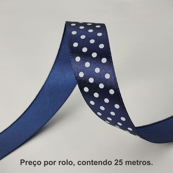 FITA CETIM ESTAMPADA - AMFCE513 MARINHO