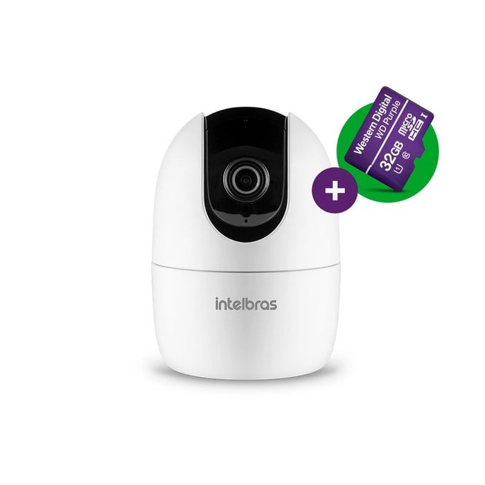 Câmera interna inteligente 3MP Wi-Fi 360º - iM4 3MP + micro-SD 32 GB