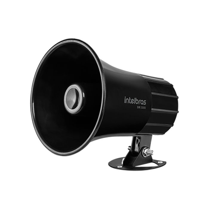 Sirene com fio 9 a 15 VDC/120 dB Preta - SIR 3000