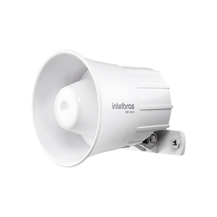 Sirene com fio 9 a 15 VDC/105 dB Branca - SIR 1000