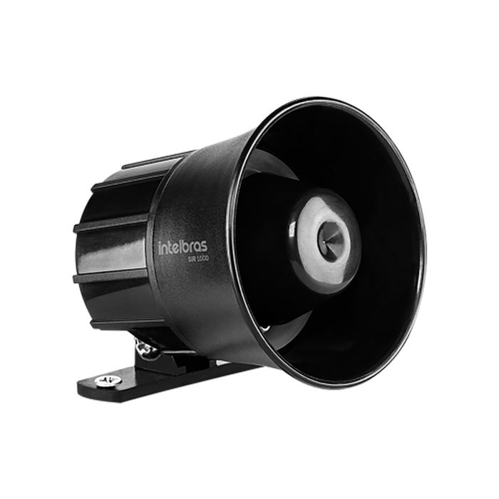 Sirene com fio 9 a 15 VDC/105 dB Preta - SIR 1000