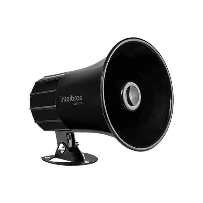 Sirene com fio 9 a 15 VDC/120 dB Preta - SIR 3000