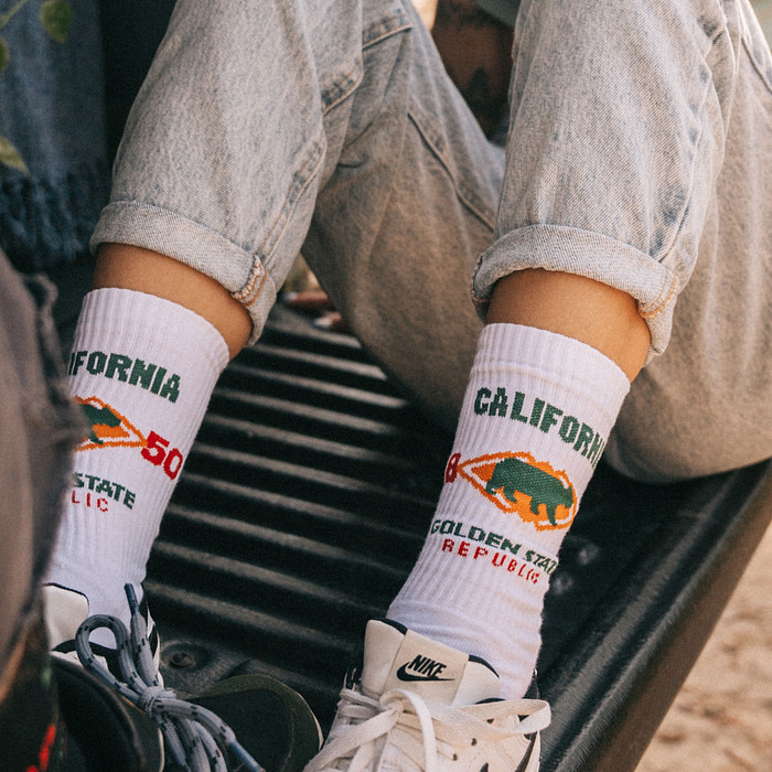 Meia Esportiva Norden California Branco