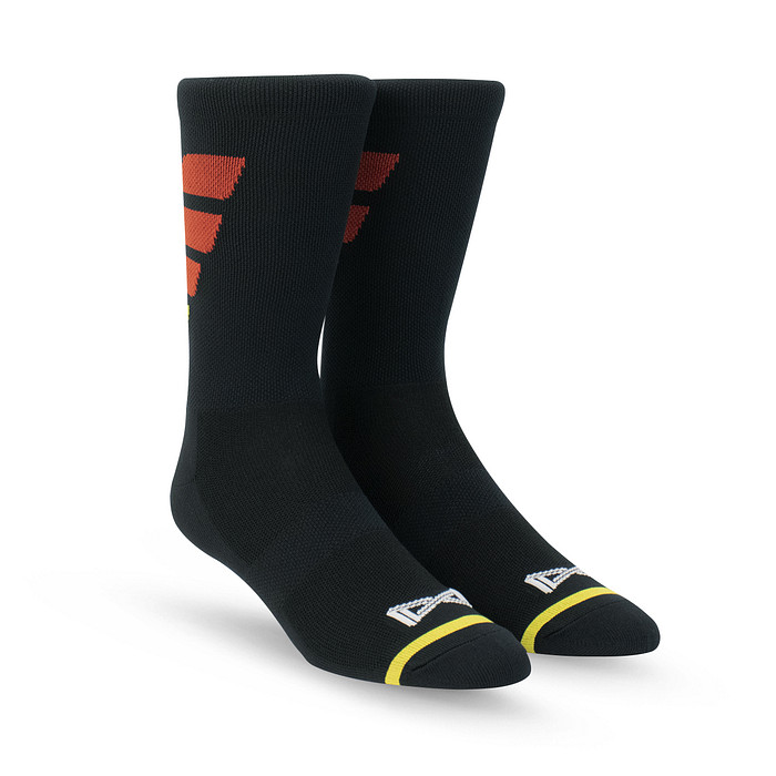 Meia Performance Norden Preto e Vermelho