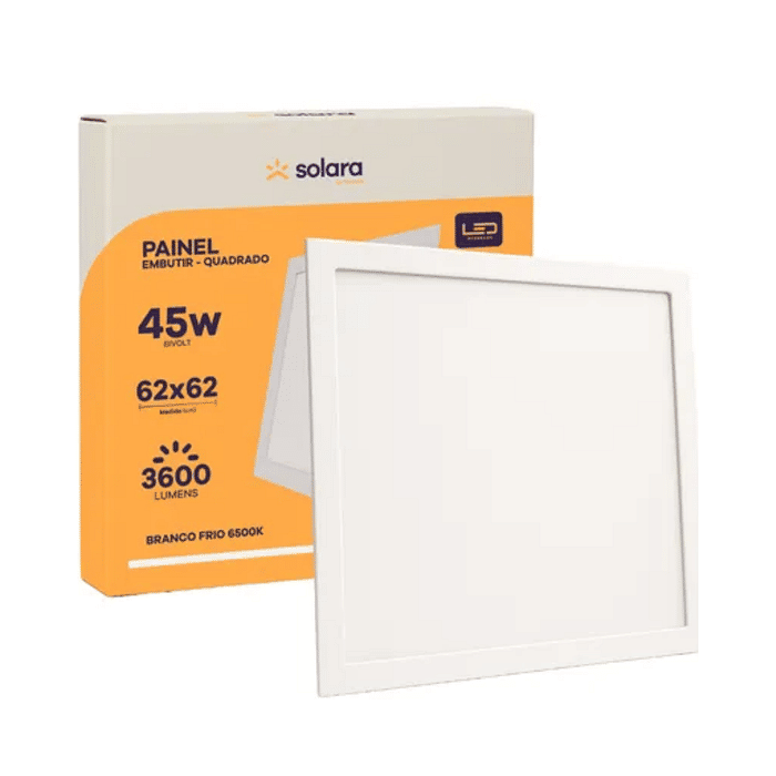 PAINEL PLAFON 45W Q-E 62X62 - SOLARA